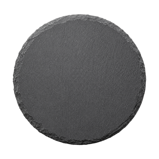 Round slate coaster blank