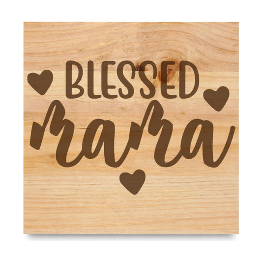 Blessed Mama laser engraved pine sign