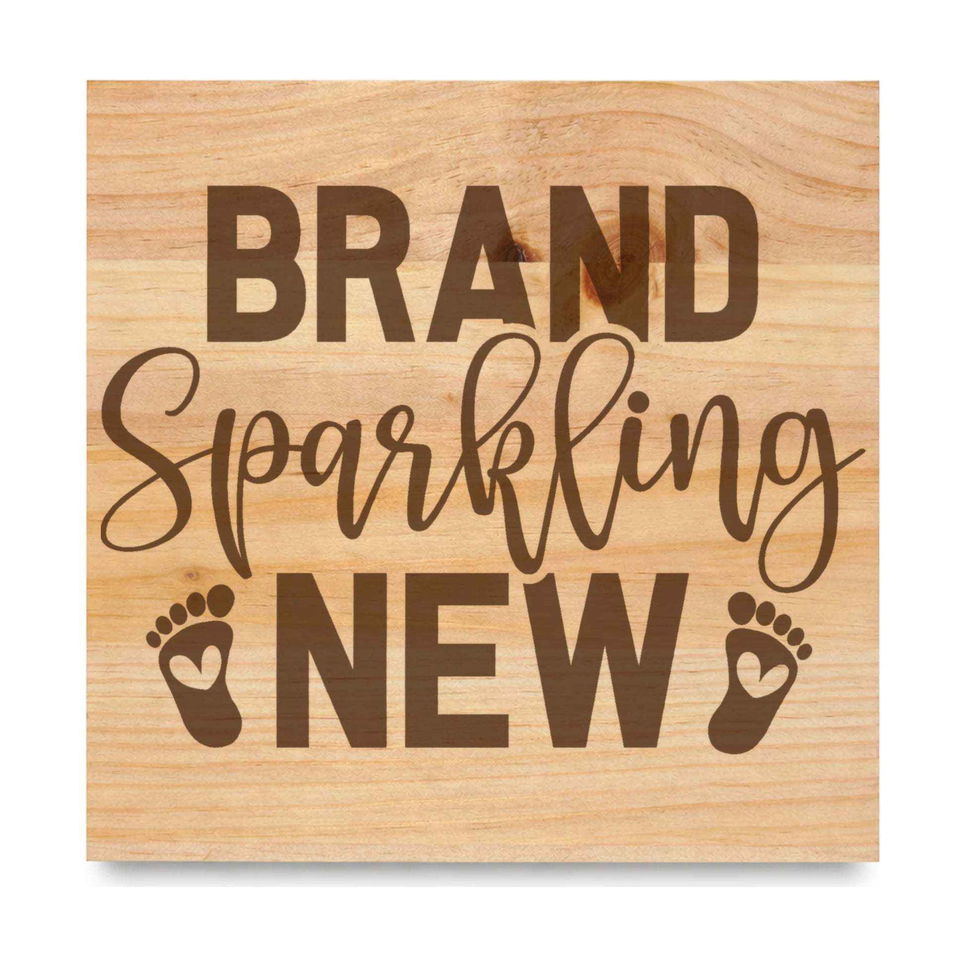 Brand Sparkling New laser engraved pine sign