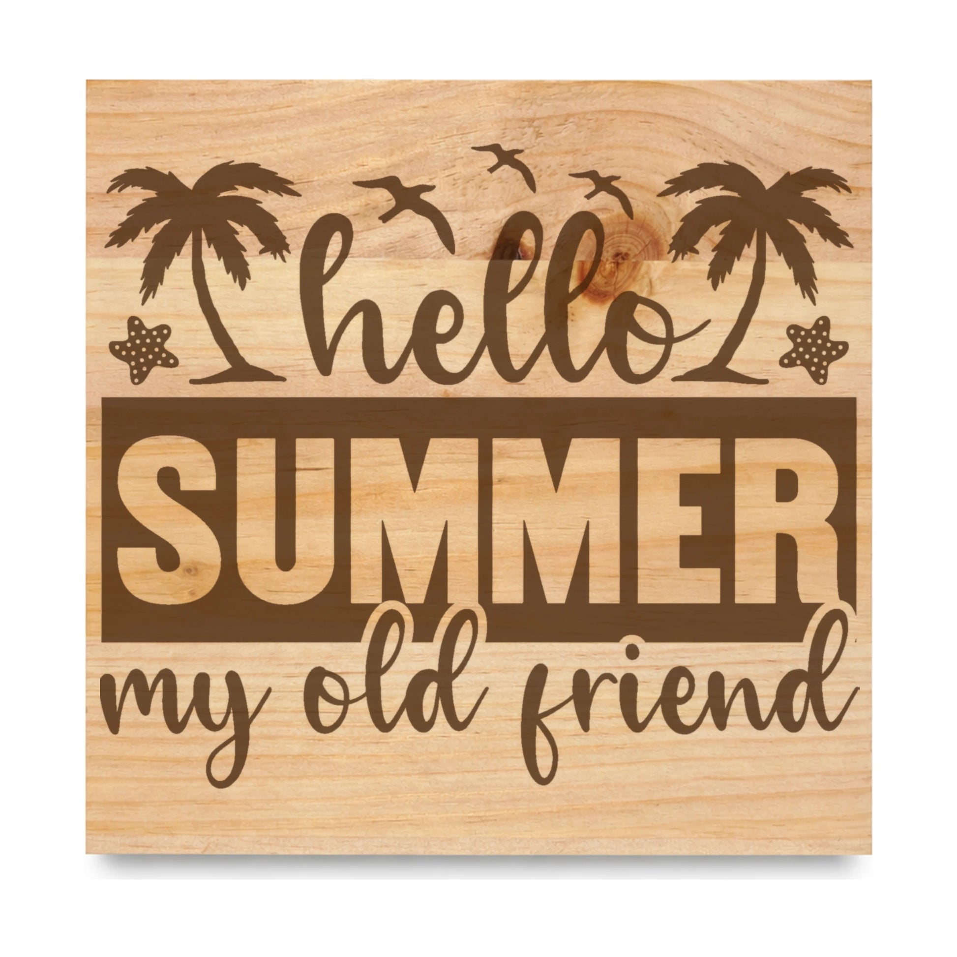 Good Times And Tan Lines 2 laser engraved pine sign