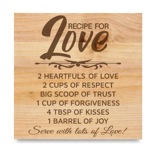 Love laser engraved pine sign